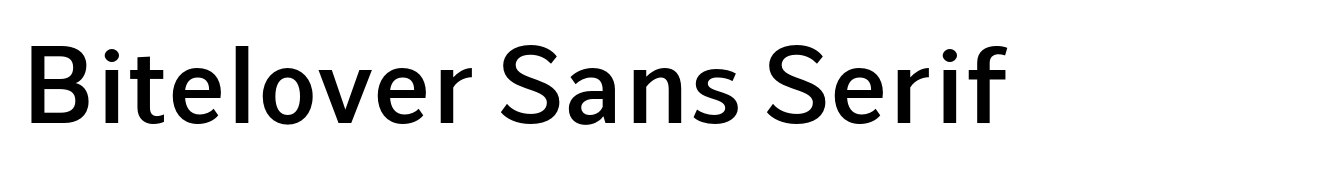 Bitelover Sans Serif